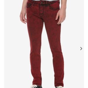 Denim Red Skinny Jeans